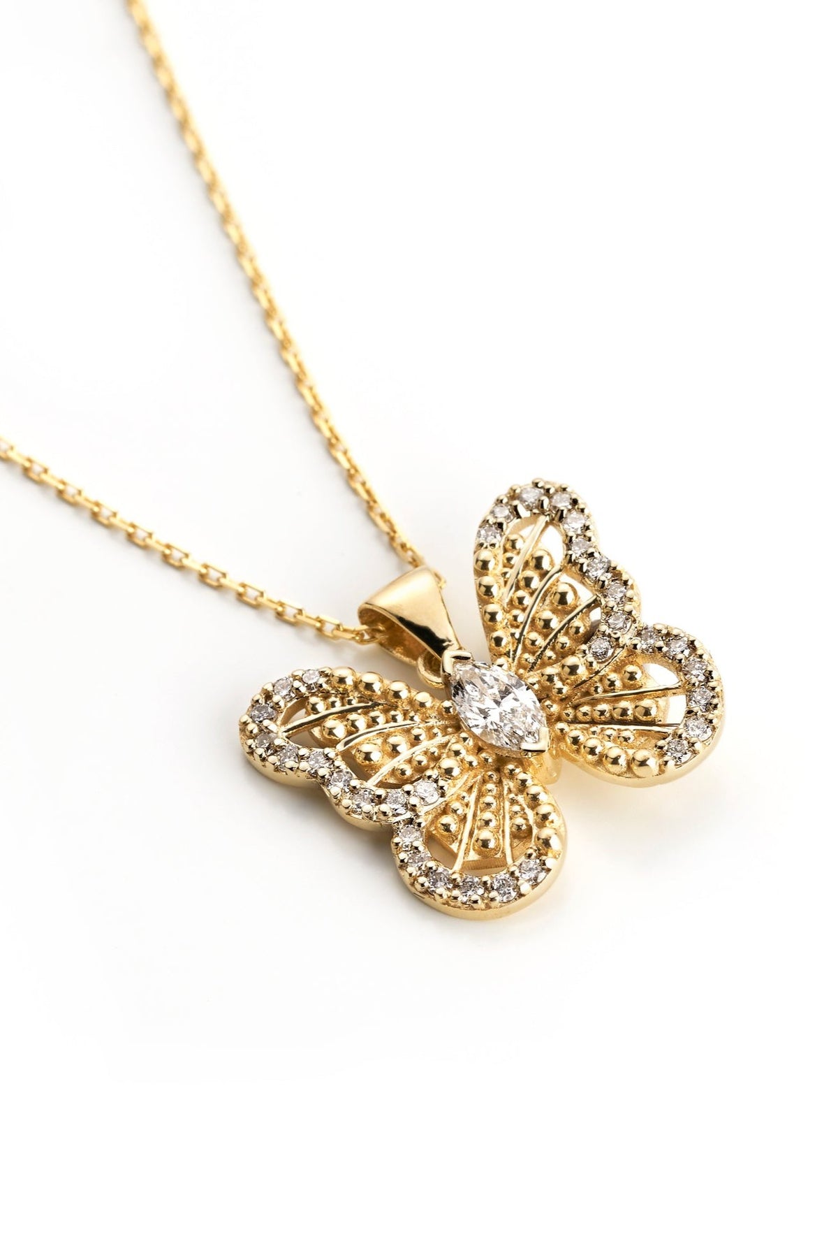 Mariposa Necklace Gold